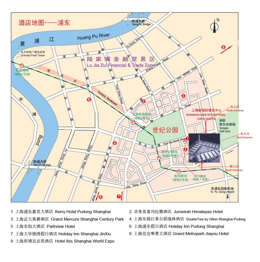 Hotel location map